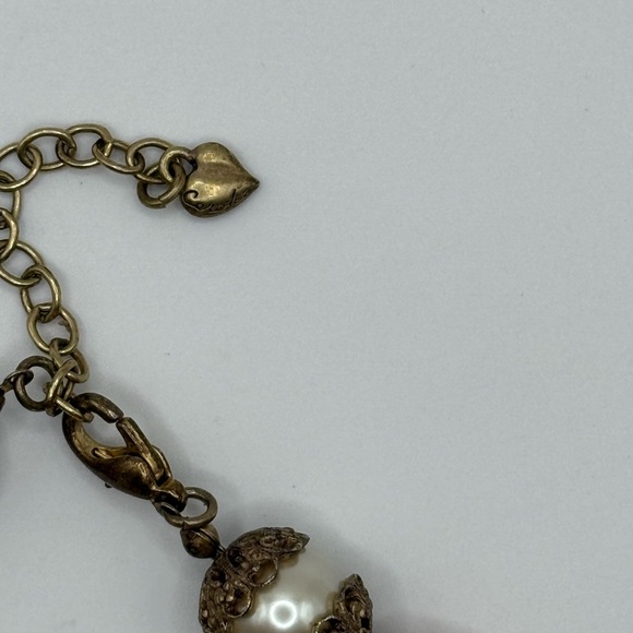 CAROLEE Pinkish Coral Faux Pearl Gold-tone Necklace NWT Nordstrom - Picture 5 of 5